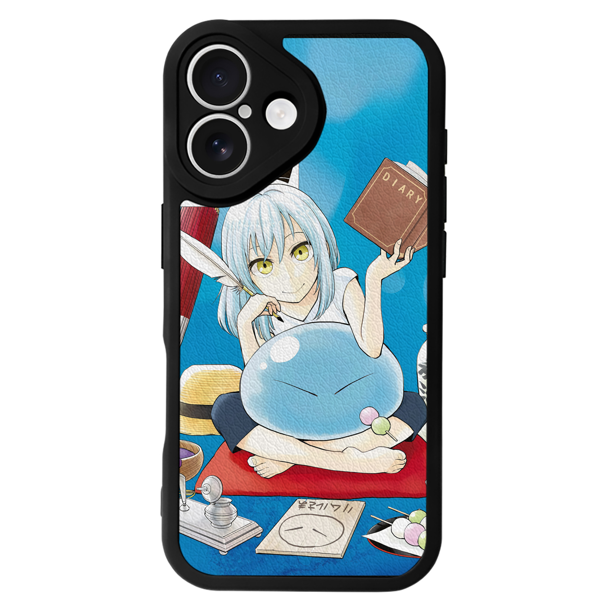 （画像用） 転スラ Regarding Reincarnated to Slime 【iPhone 16シリーズ対応】シリコンスマホケース（レザー調） 材質：シリコン